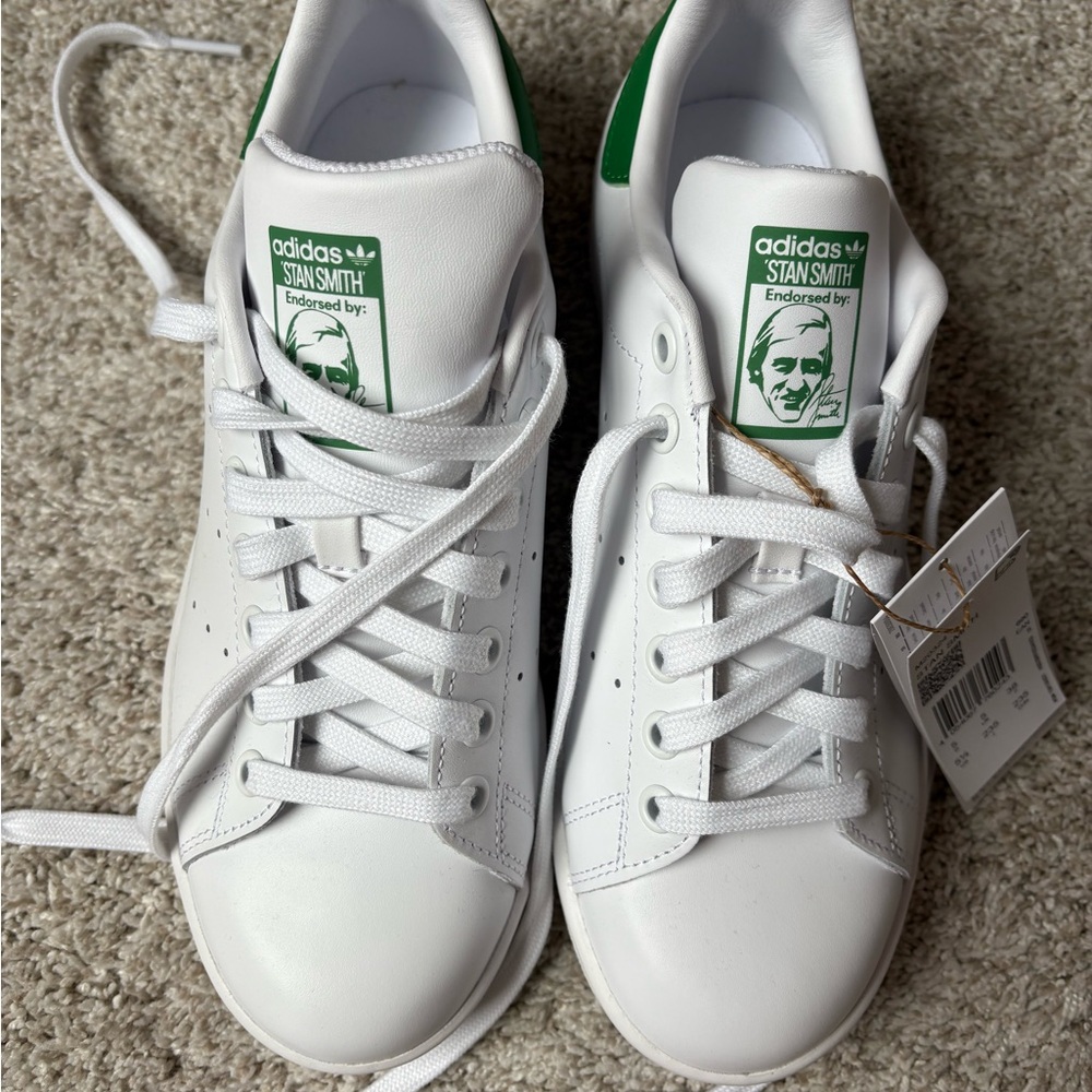 Women’s Adidas Stan Smith White with Green Highlights